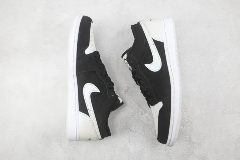 Tênis Air Jordan 1 Low - Black White Diamond