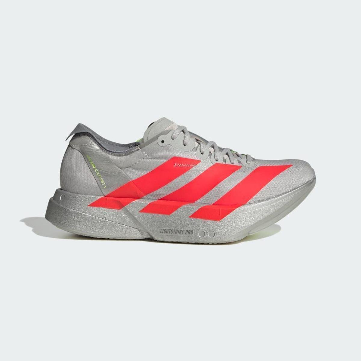 Tênis Adidas Adizero Adios Pro 4 Feminino - Cinza | Vermelho