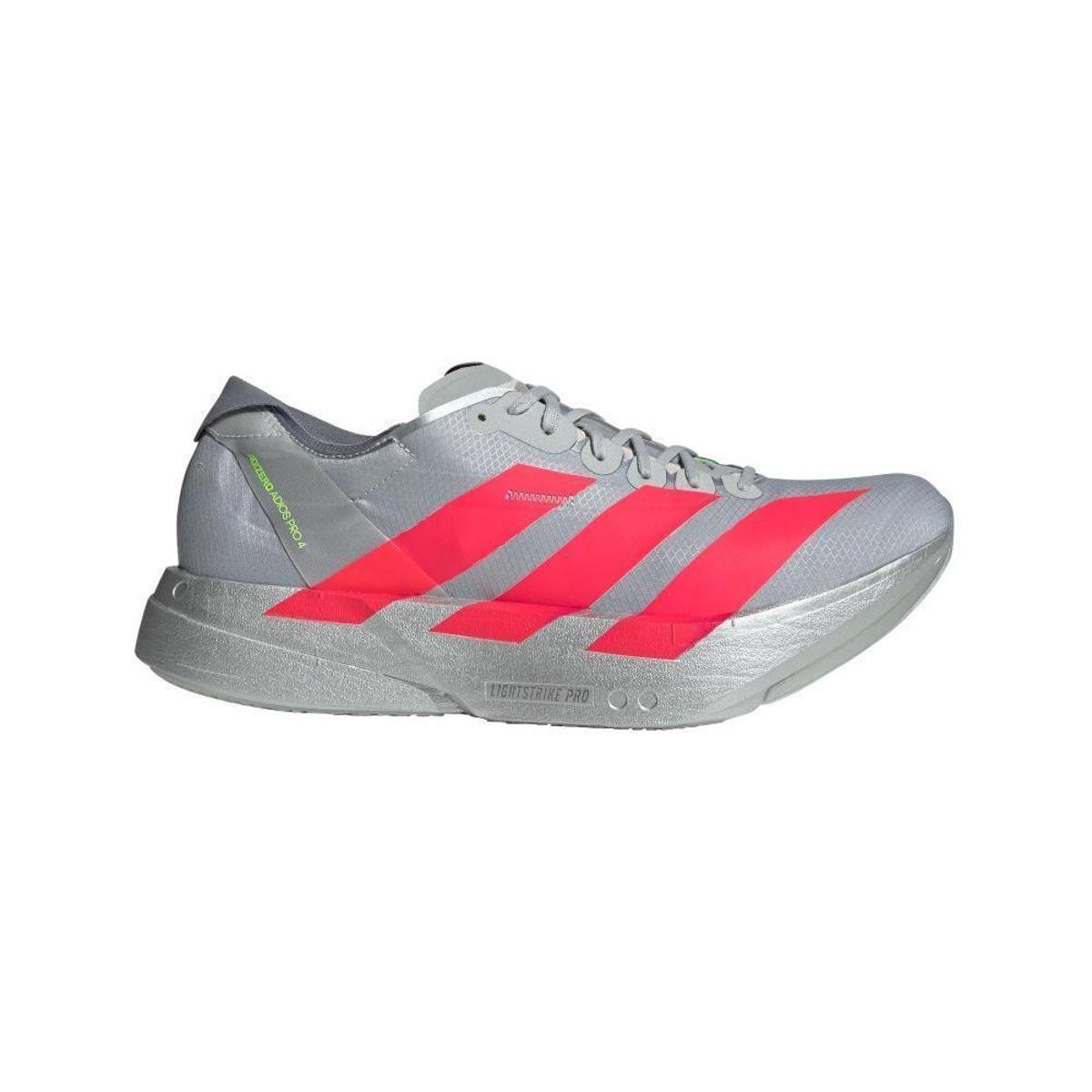 Tênis Adidas Adizero Adios Pro 4 Masculino - Prata | Vermelho
