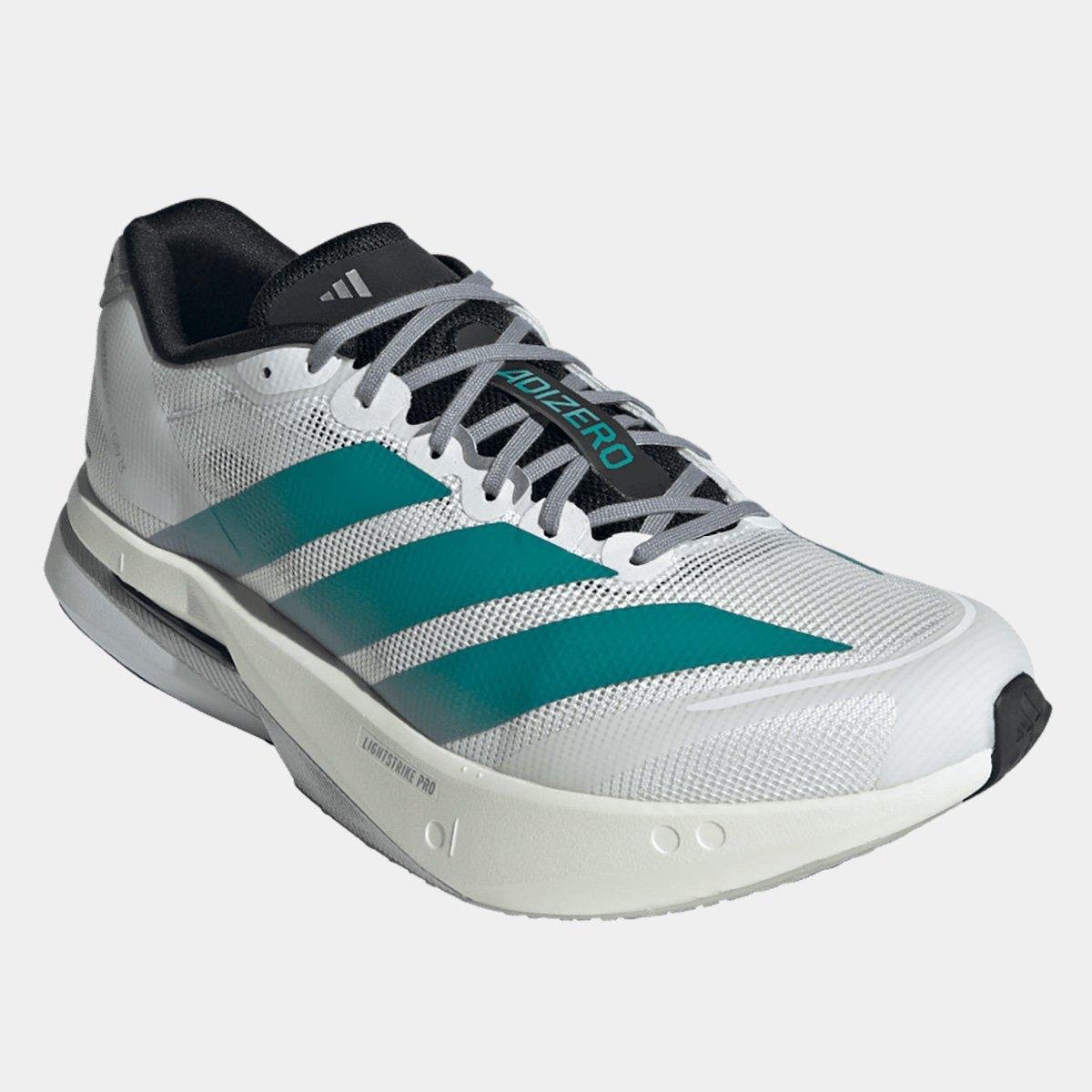 Tênis Adidas Adizero Boston 13 Masculino - Branco | Azul