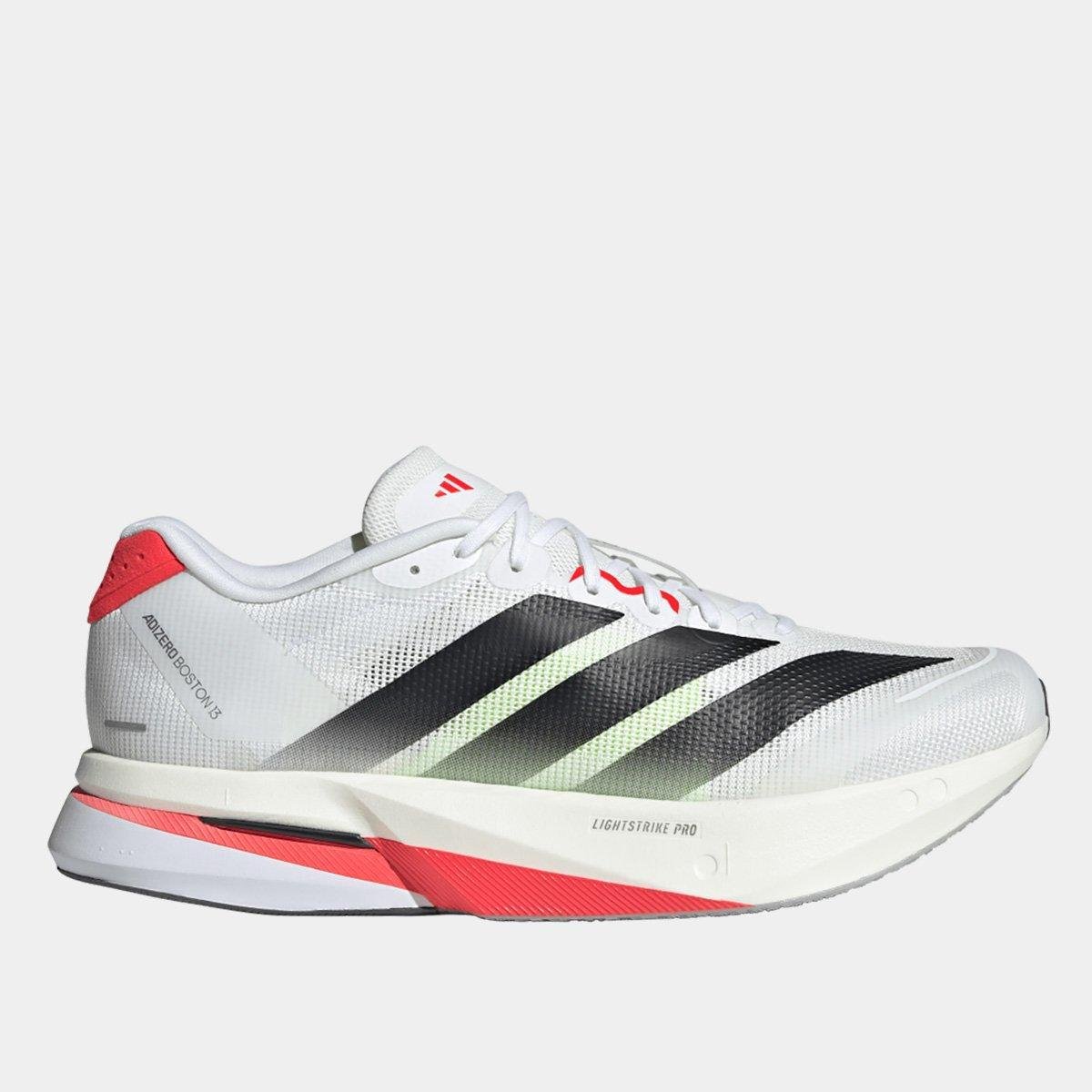 Tênis Adidas Adizero Boston 13 Masculino - Branco | Vermelho