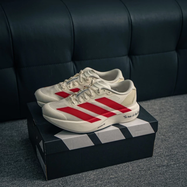 Tênis Adidas Adizero Evo SL - Branco com Vermelho