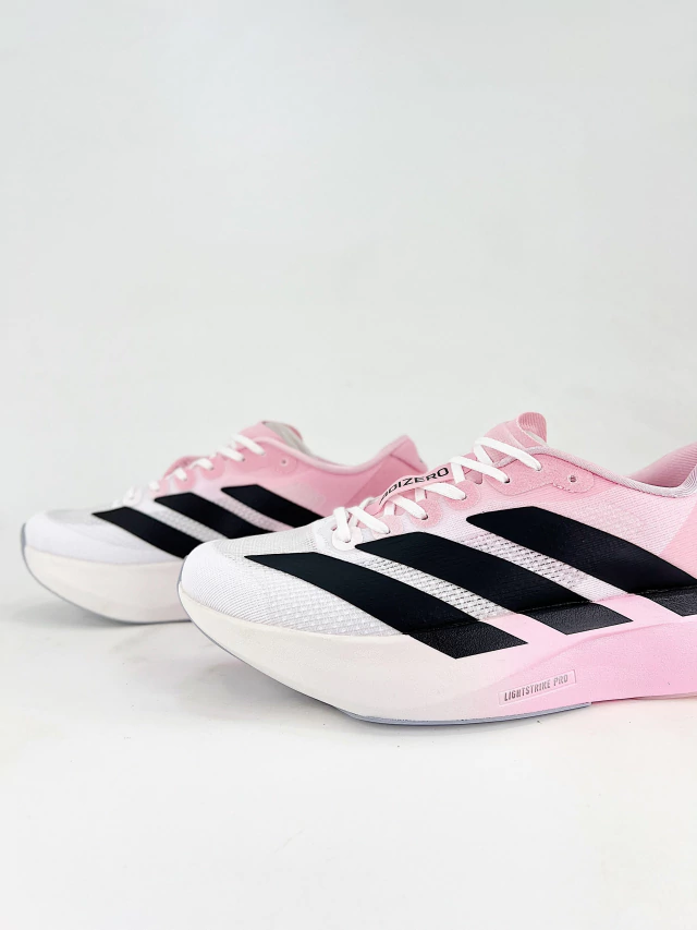 Tênis Adidas Adizero Evo SL Feminino - Rosa com Branco