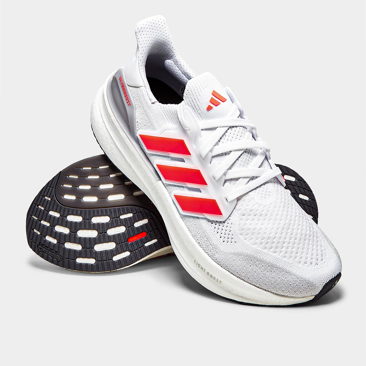 Tênis Adidas Ultraboost 5 Masculino - Branco | Laranja