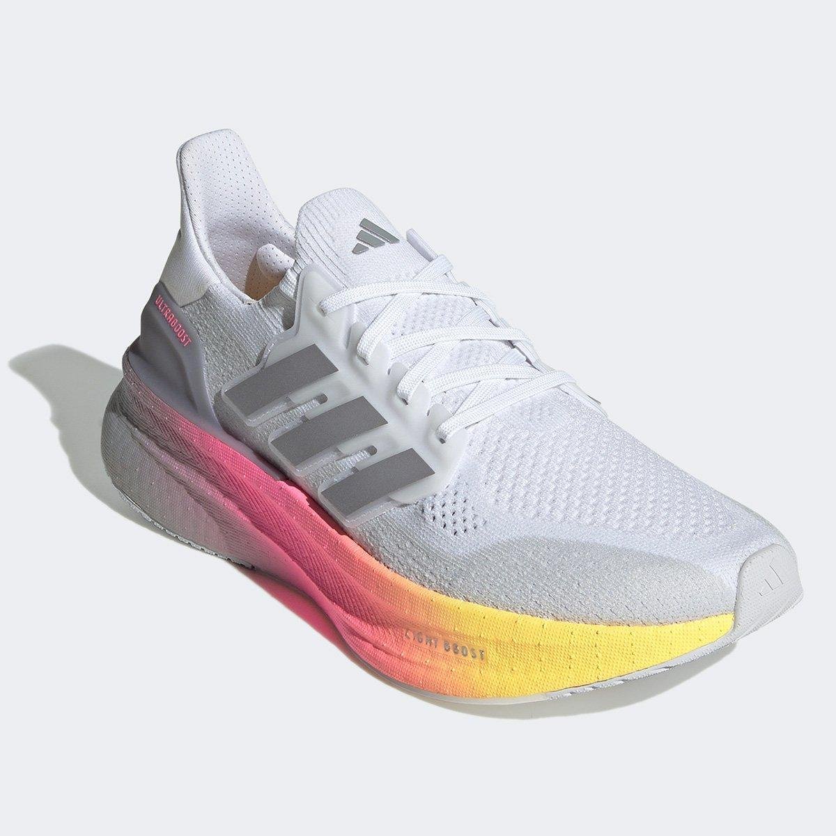 Tênis Adidas Ultraboost 5 Masculino - Branco | Rosa