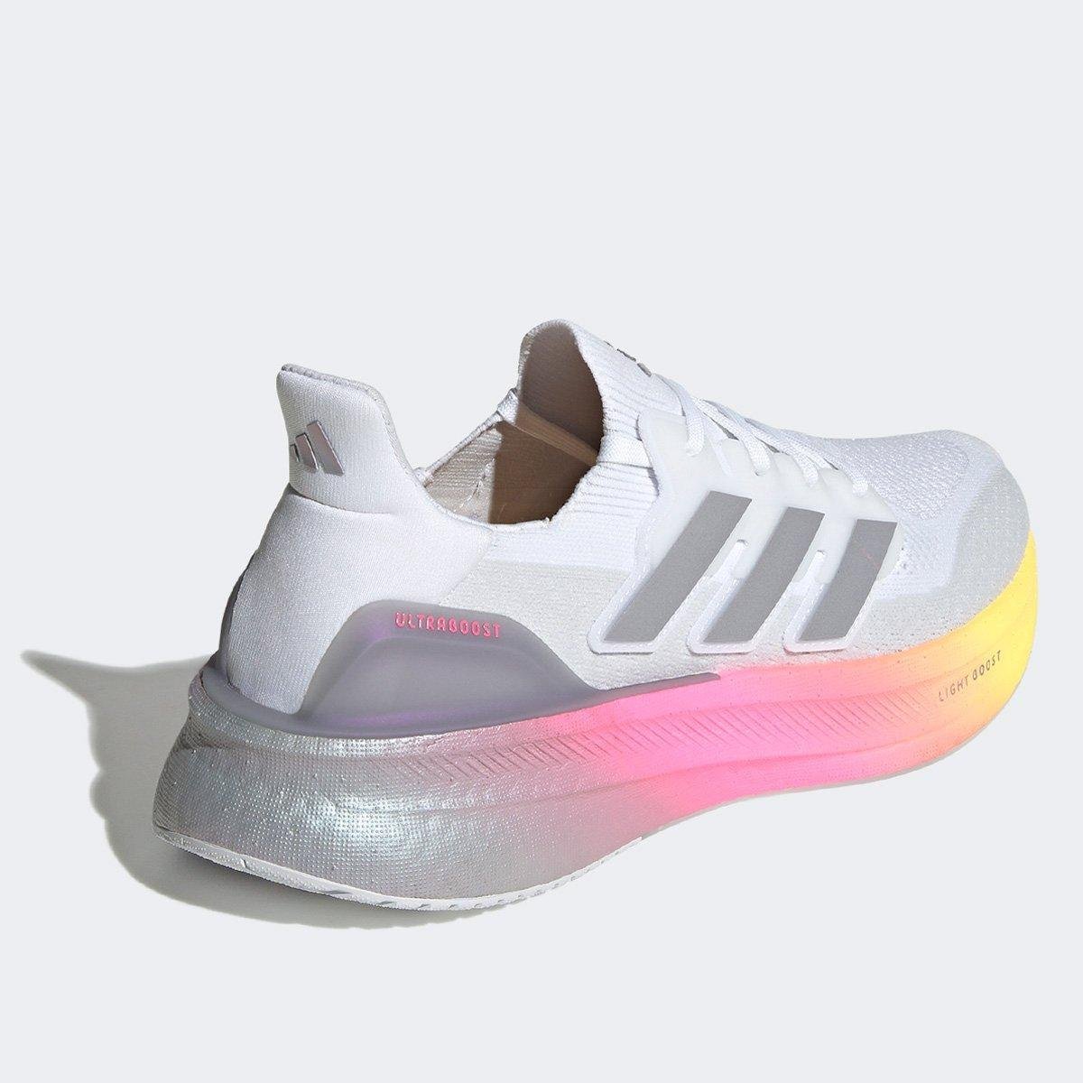Tênis Adidas Ultraboost 5 Masculino - Branco | Rosa