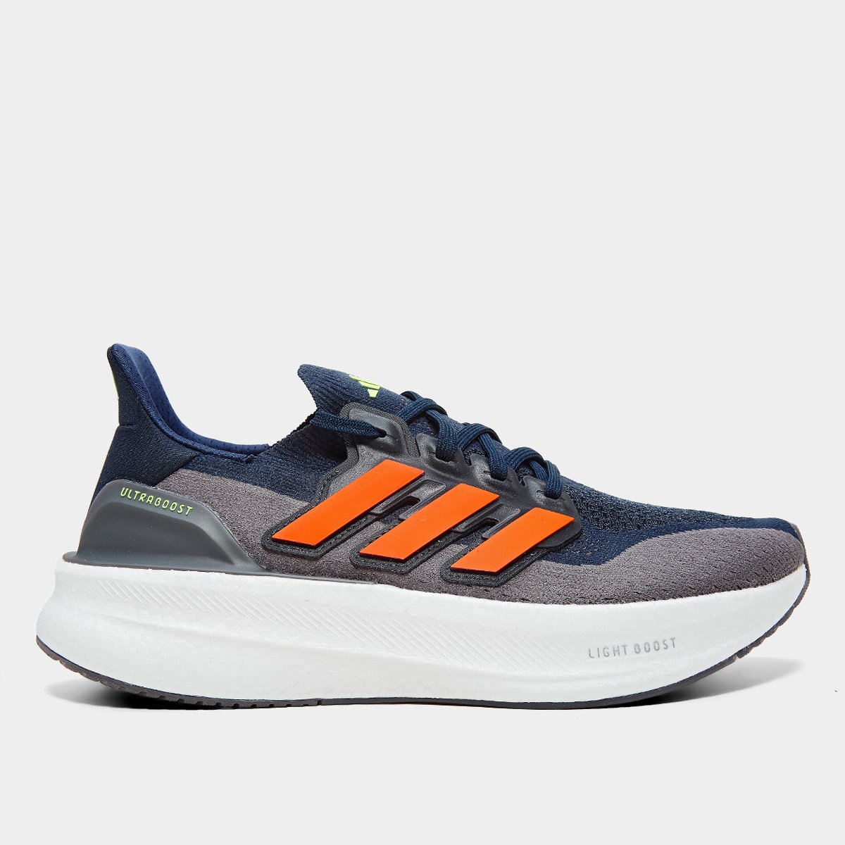 Tênis Adidas Ultraboost 5 Masculino - Cinza | Laranja