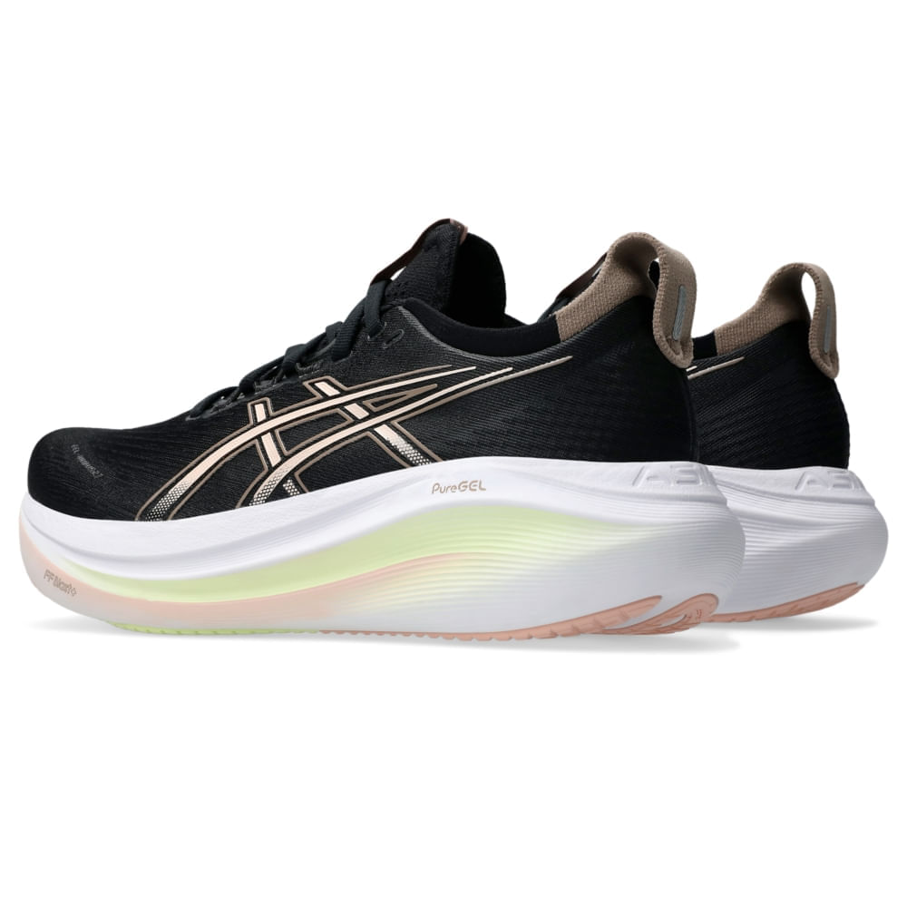 Tênis Asics Gel-nimbus 27 Feminino - Preto | Rosa
