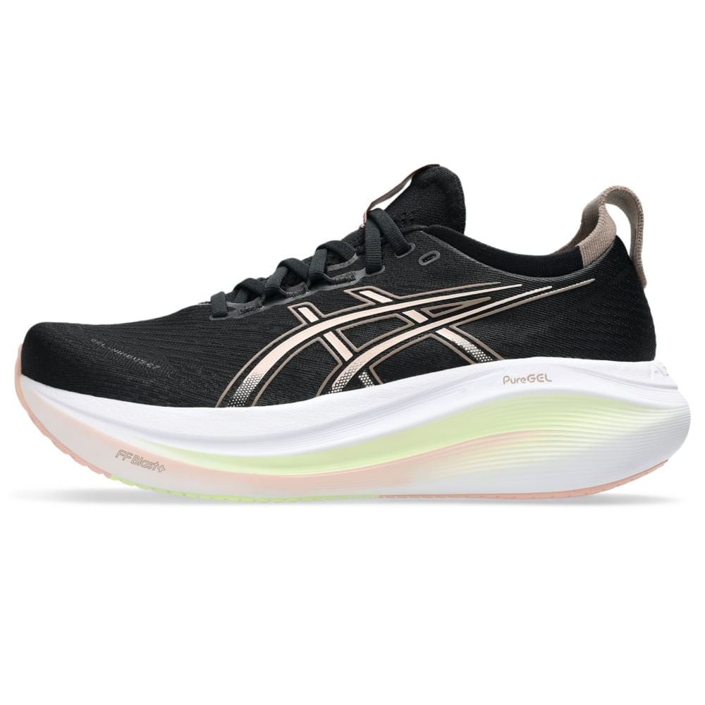 Tênis Asics Gel-nimbus 27 Feminino - Preto | Rosa