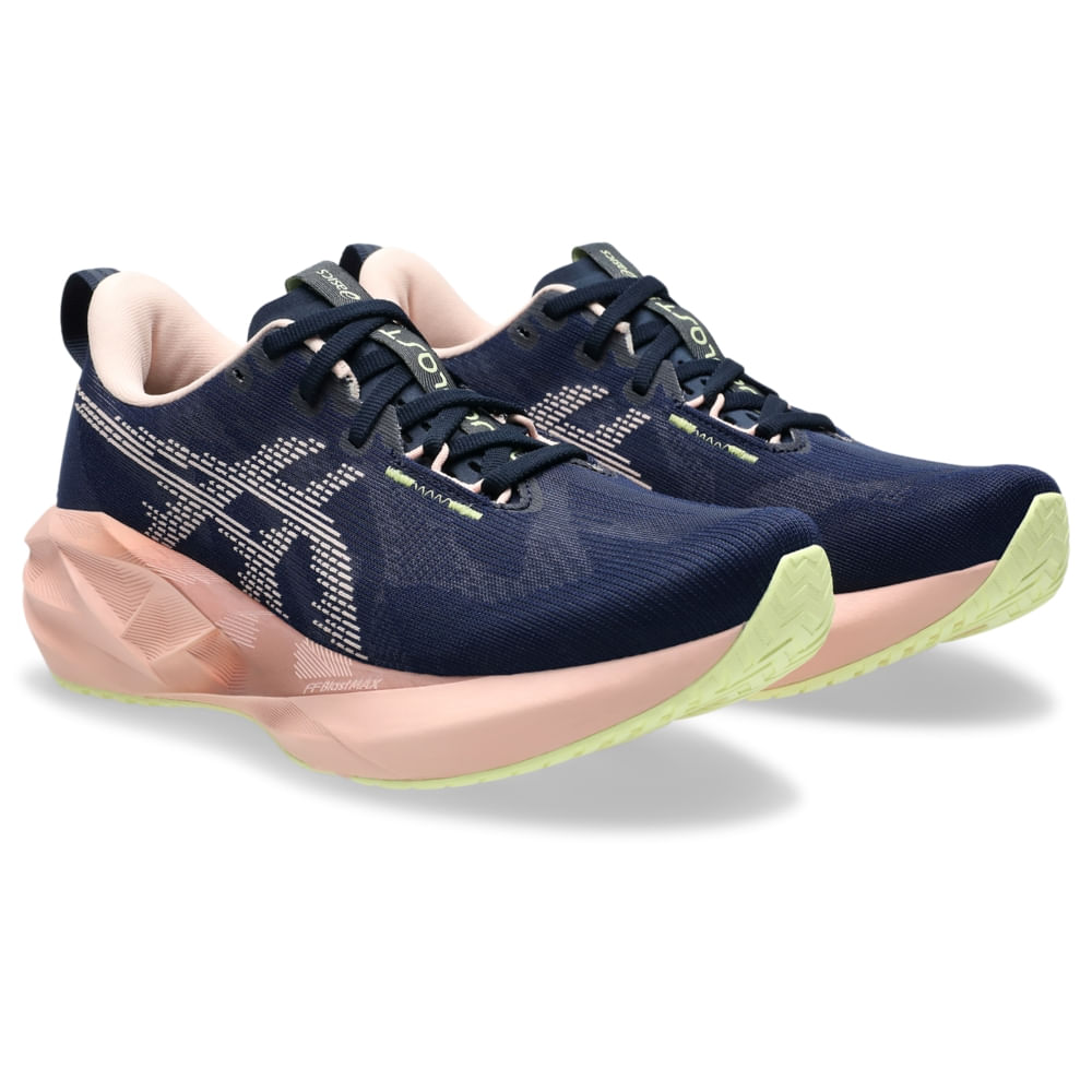 Tênis Asics Novablast 5 Feminino - Azul | Rosa