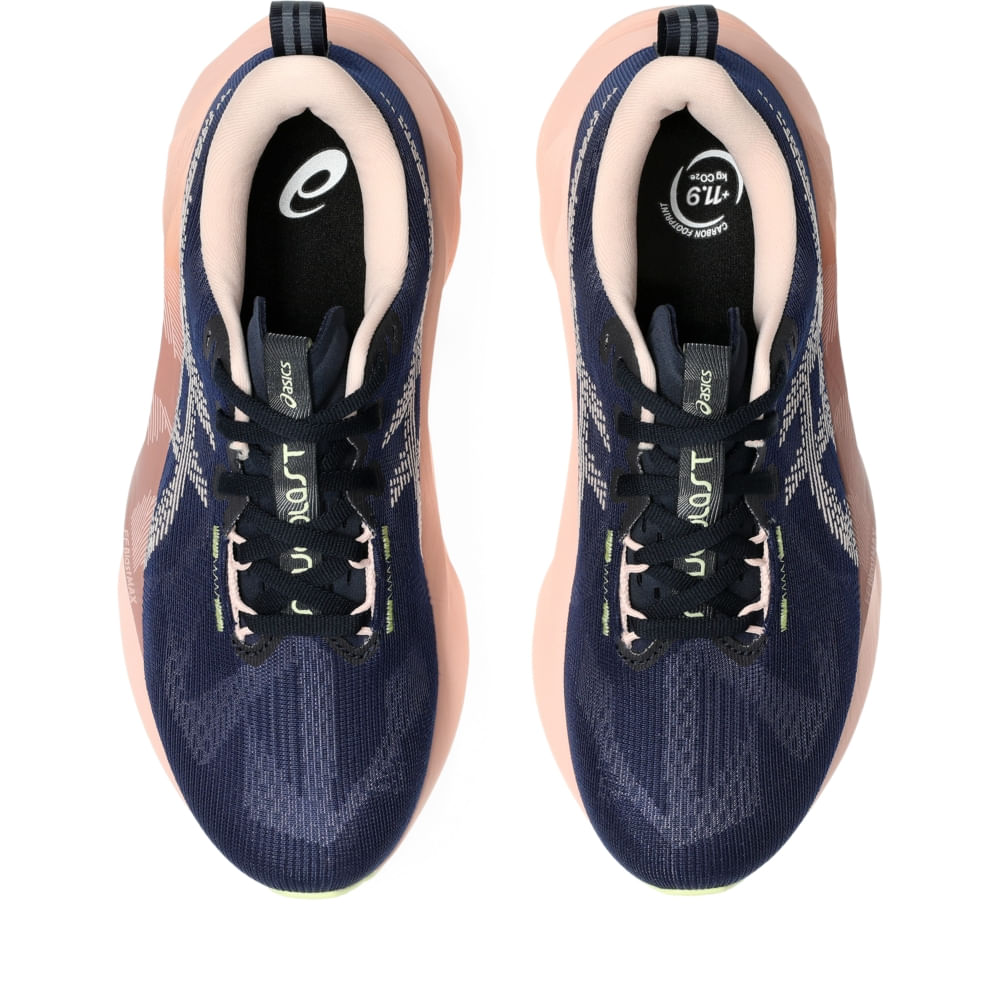 Tênis Asics Novablast 5 Feminino - Azul | Rosa