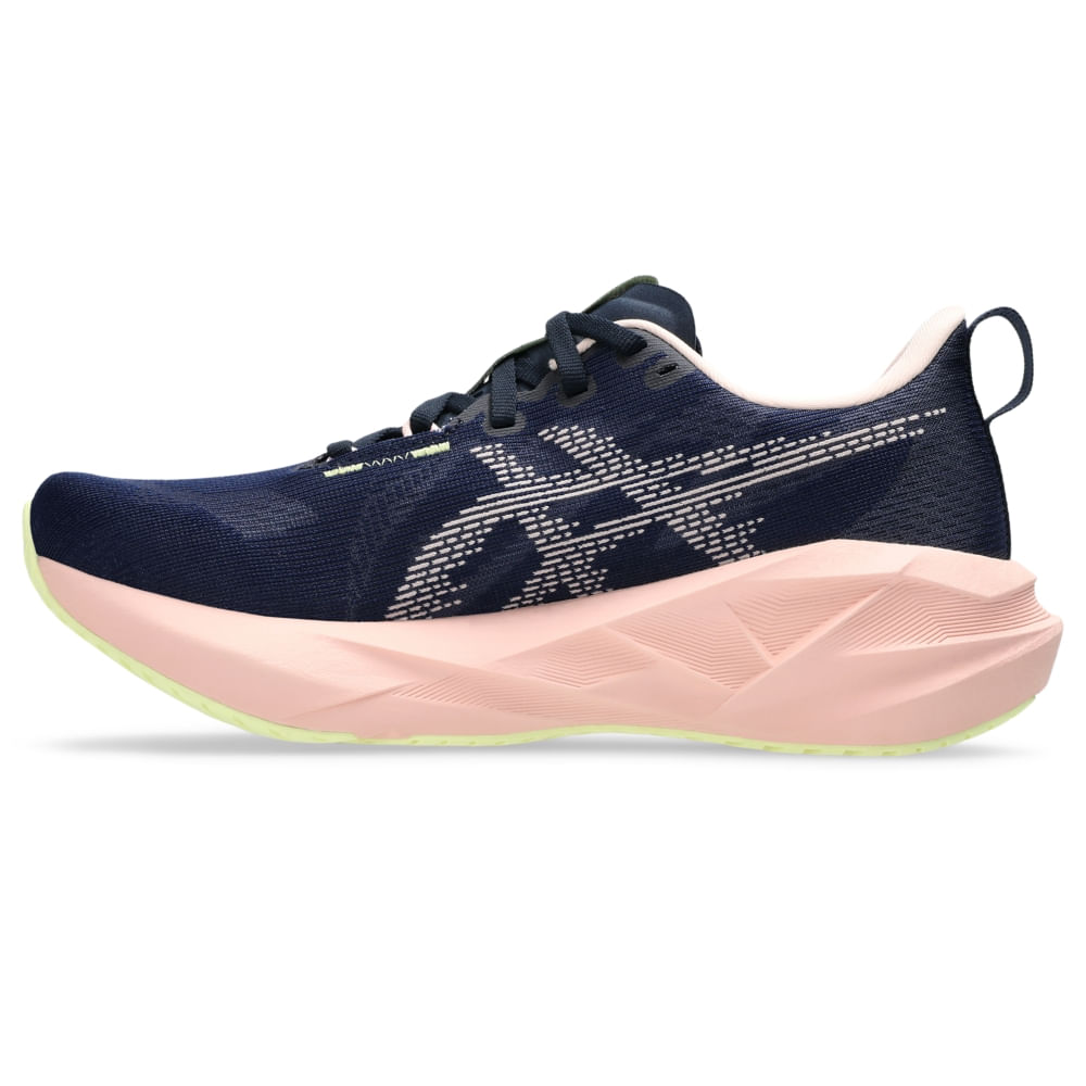Tênis Asics Novablast 5 Feminino - Azul | Rosa