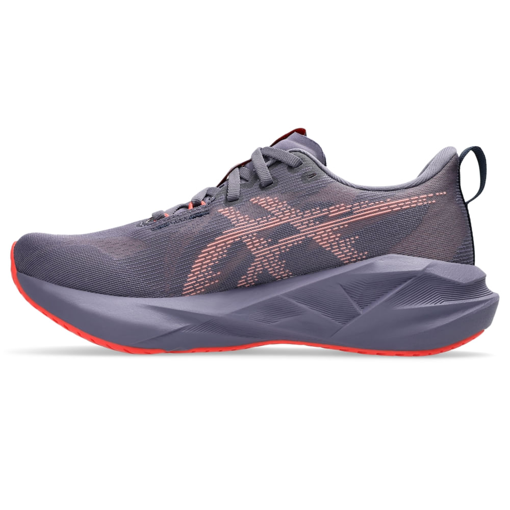 Tênis Asics Novablast 5 Feminino - CinzaEscuro | Rosa