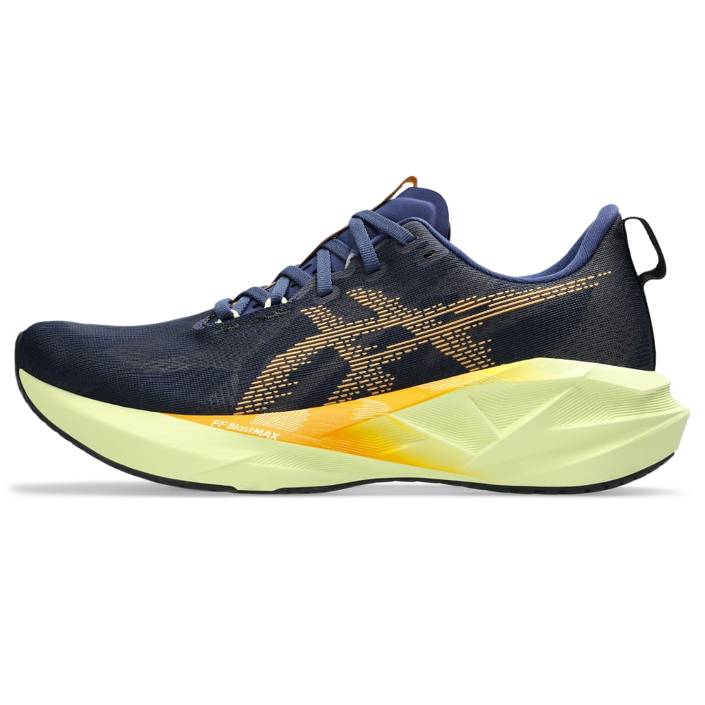 Tênis Asics Novablast 5 Masculino - Azul | Laranja