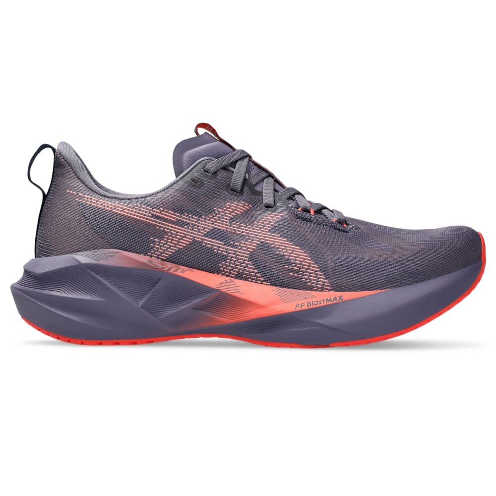 Tênis Asics Novablast 5 Masculino - CinzaEscuro | Rosa