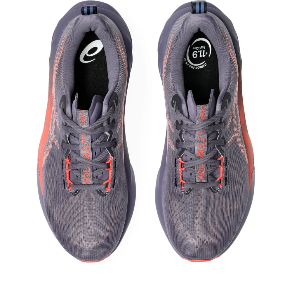 Tênis Asics Novablast 5 Masculino - CinzaEscuro | Rosa