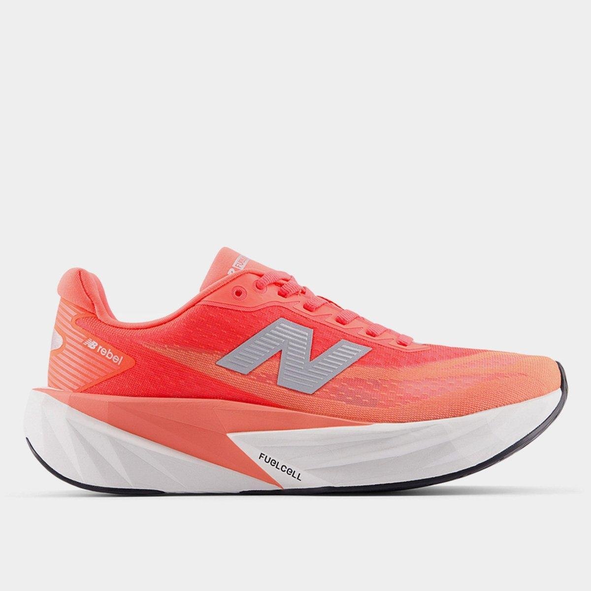 Tênis New Balance Fuelcell Rebel V5 Feminino - Laranja