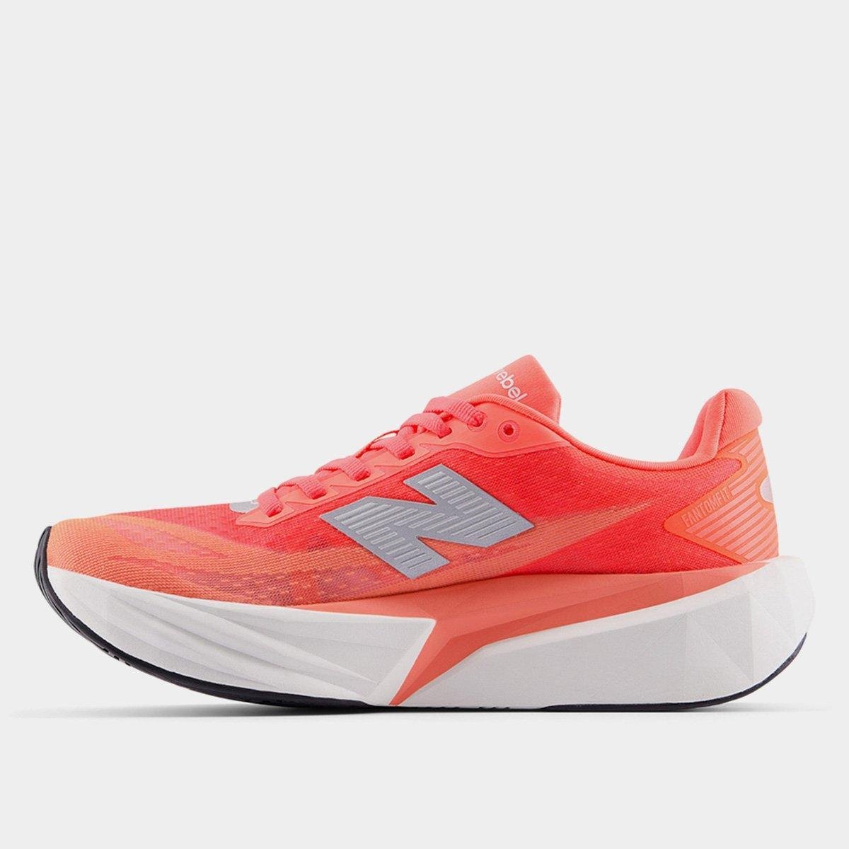 Tênis New Balance Fuelcell Rebel V5 Feminino - Laranja