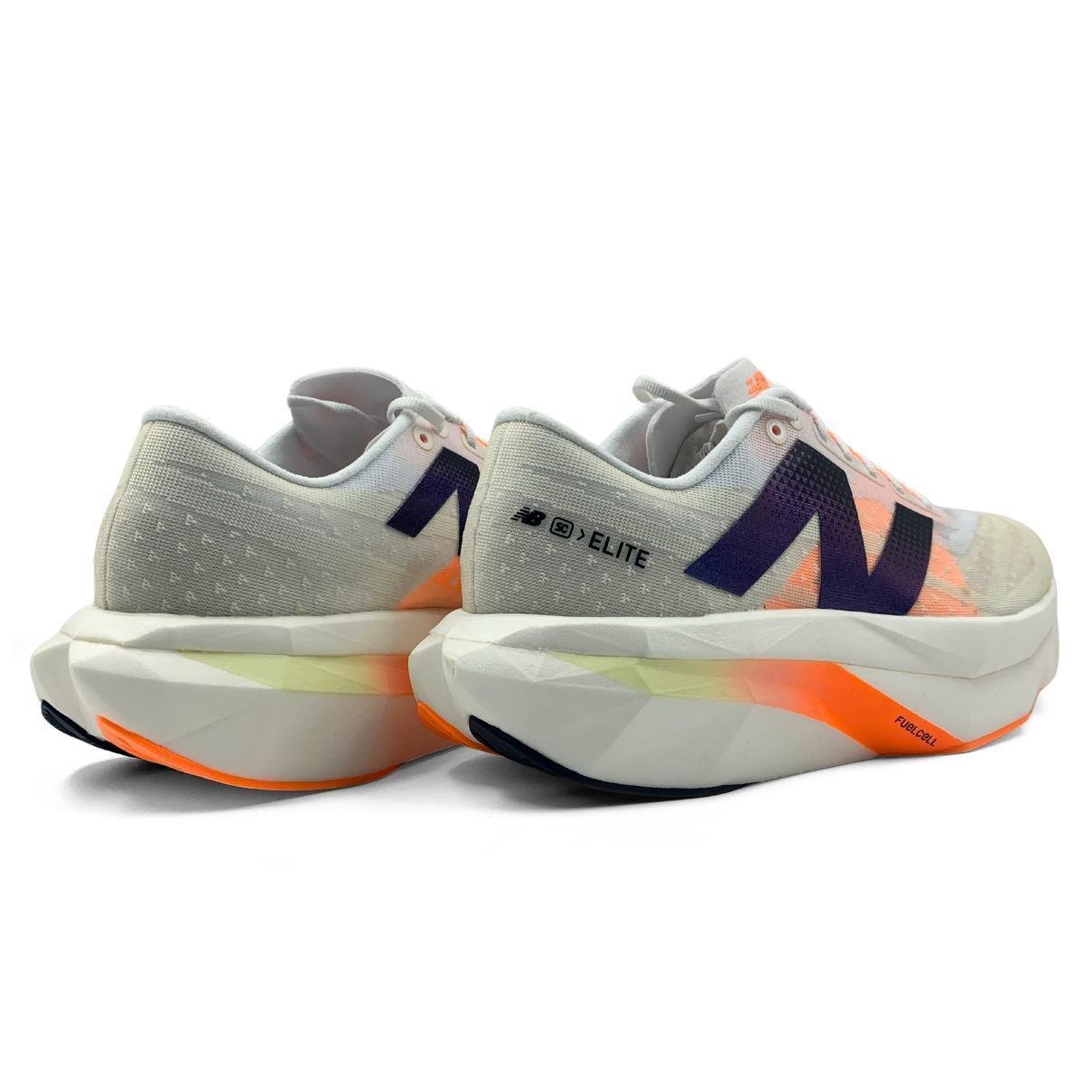Tênis New Balance Fuelcell Supercomp Elite V4 Feminino - Bege+Laranja