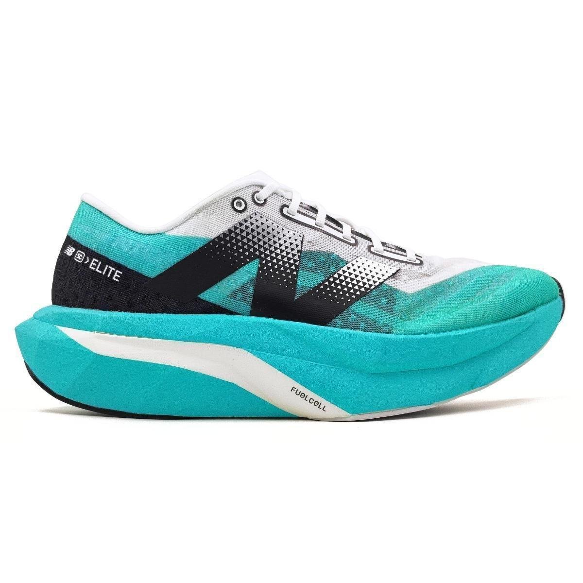 Tênis New Balance Fuelcell Supercomp Elite V4 Masculino - Azul Turquesa+Branco