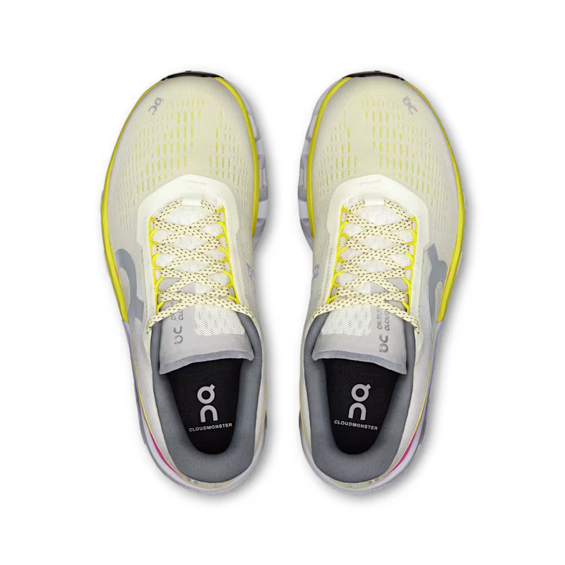 Tênis ON Cloudmonster 2 Feminino - Ivory  |  Lime