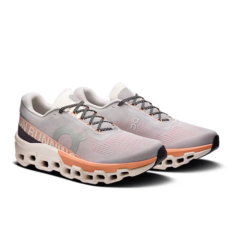 Tênis ON Cloudmonster 2 Masculino - Glacier  |  Tangerine
