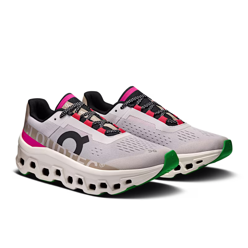 Tênis ON Cloudmonster Feminino - Silver  |  Ivory