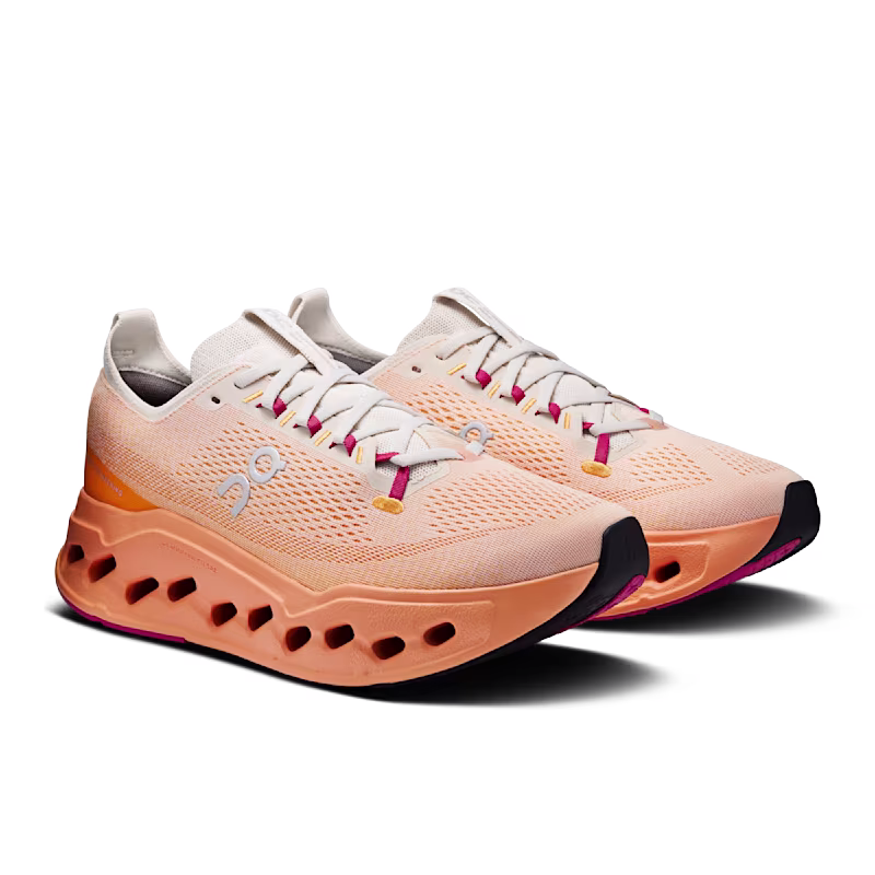Tênis ON Cloudsurfer Max Masculino - Pearl  |  Tangerine